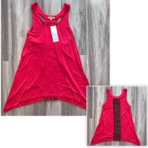 NWT Ella Moss Sharkbite Lace Racerback